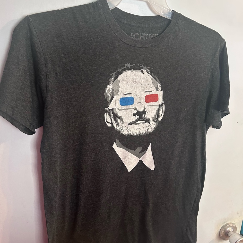 Charcoal Bill Murray The Chive Graphic T-Shirt